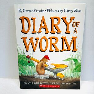 Diary of a Worm Paperback Book by Doreen Cronin Brand New